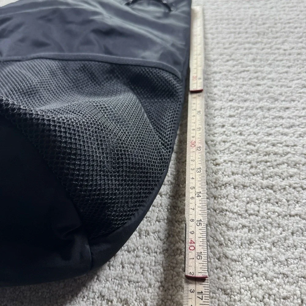 VICTORIA'S SECRET PINK DRAWSTRING MESH BACKPACK‎ PURE BLACK